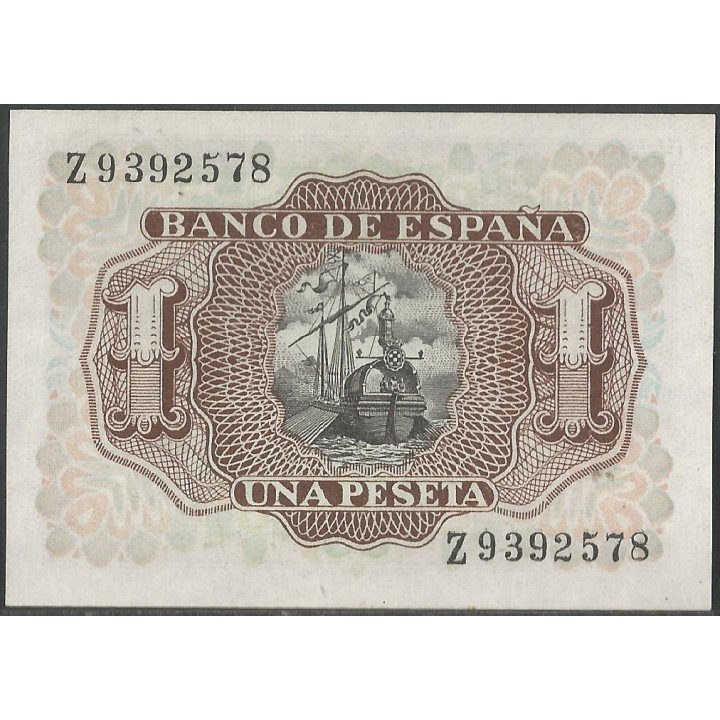 España, 1 Peseta 22 Jul 1953 P144a