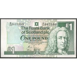 Escosia, 1 Pound 24 Jul 1991 P351b