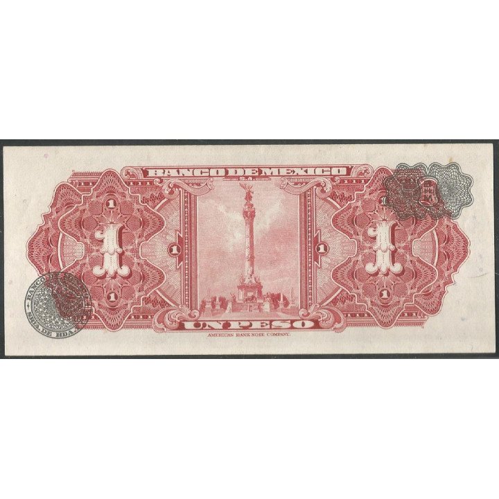 Mexico, 1 Peso 10 May 1967 Serie BDK P59j