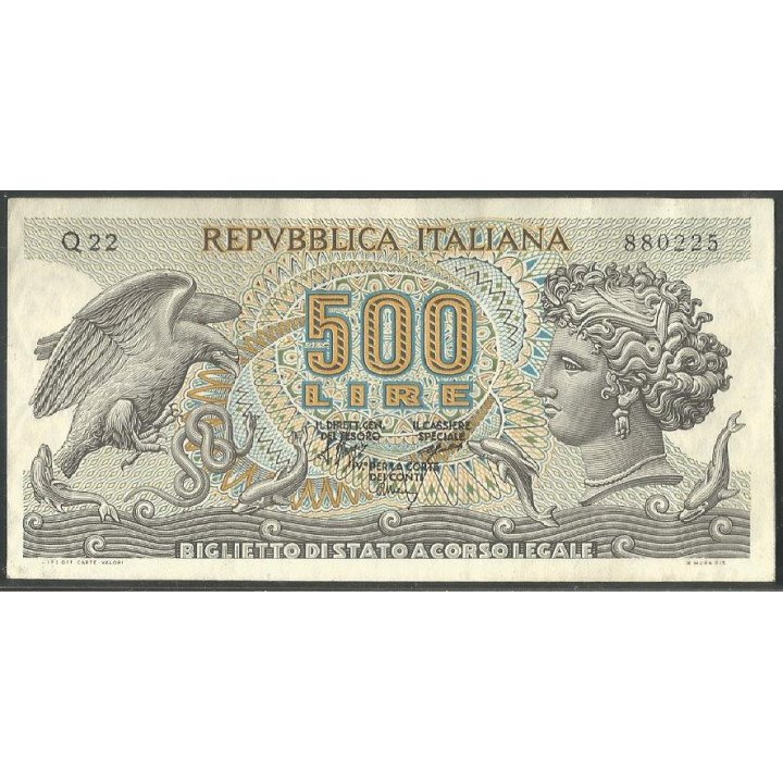 Italia, 500 Liras 23 Feb 1970 P93a
