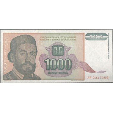 Yugoeslavia, 1.000 Dinara 1994 P140a