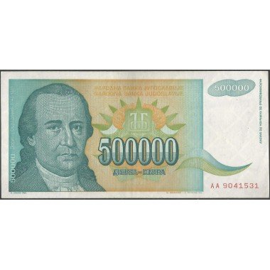 Yugoeslavia, 500.000 Dinara 1993 P131