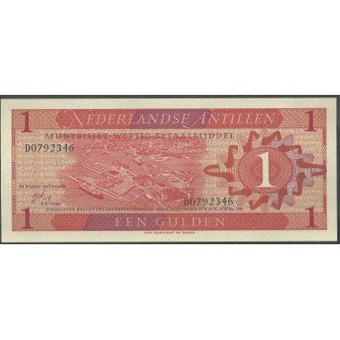 Antillas Holandesas, 1 Gulden 8 Sep 1970 P20a