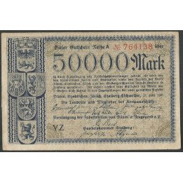 Alemania - Stolberg, 50.000 Mark 15 Sep 1923