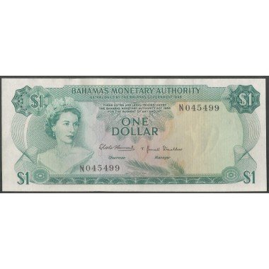 Bahamas, 1 Dollar L1968 P27a