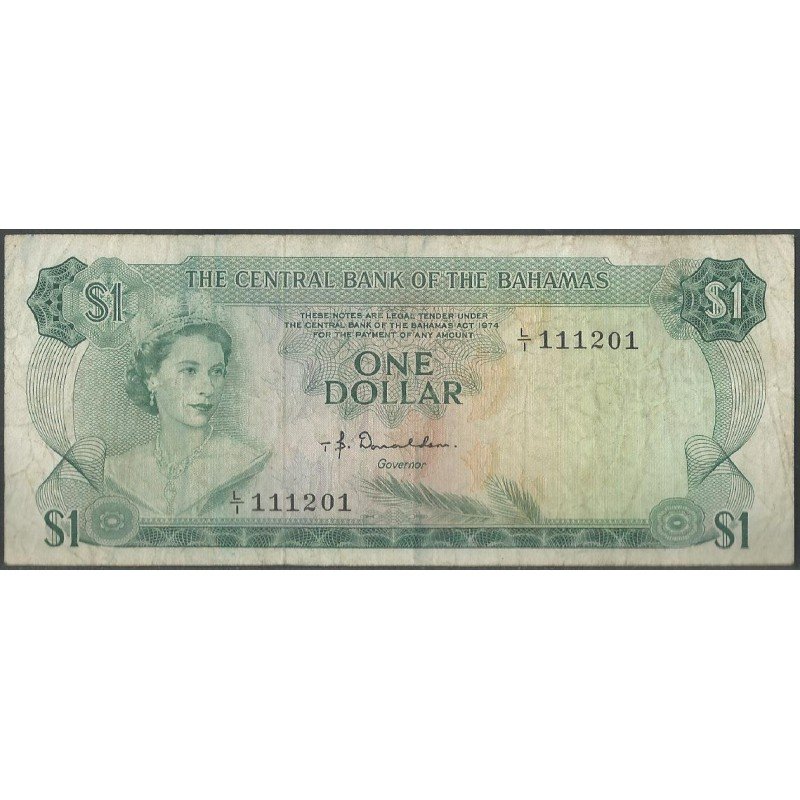 Bahamas, 1 Dollar L1974 P35a2