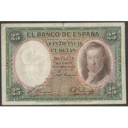 España, 25 Pesetas 25 Abr 1931 P81