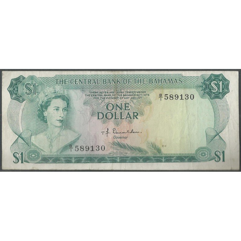 Bahamas, 1 Dollar L1974 P35a2