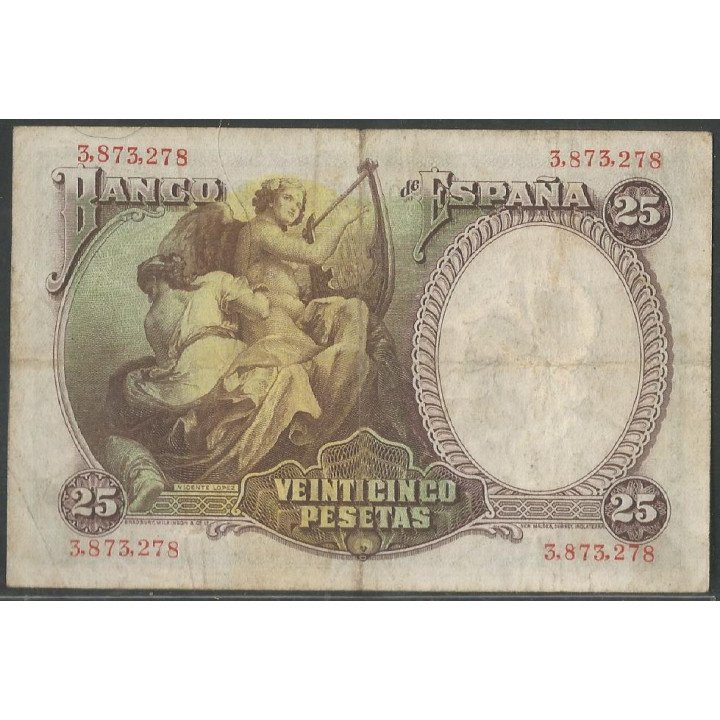 España, 25 Pesetas 25 Abr 1931 P81