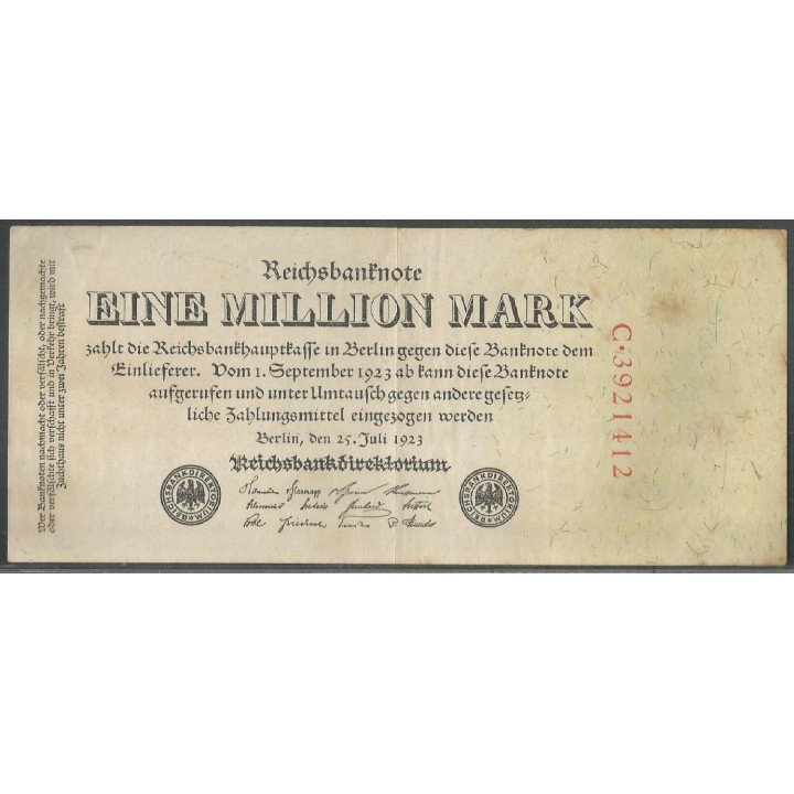 Alemania, 1.000.000 25 Jul 1923 P94(1-3)