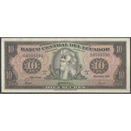 Ecuador 10 Sucres 2O Abr 1983 LK Firma 4 P114b