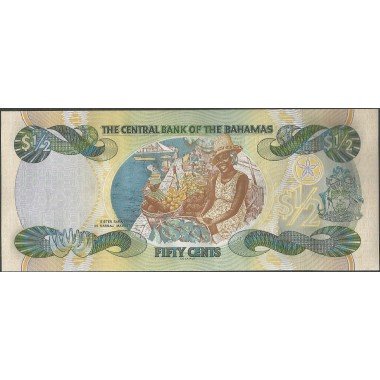 Bahamas, 50 Cents 2001 P68a