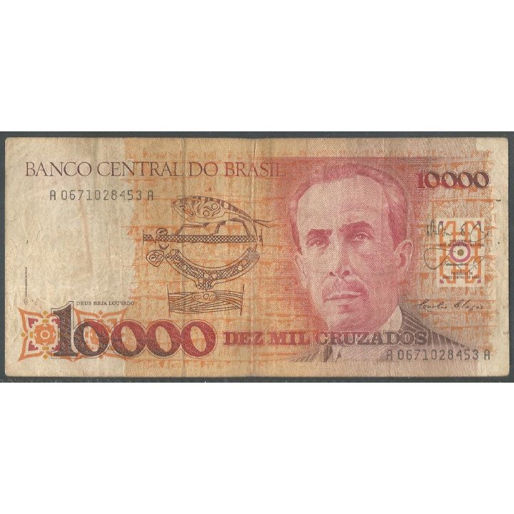 Brasil, 10.000 Cruzados ND1989 P215a