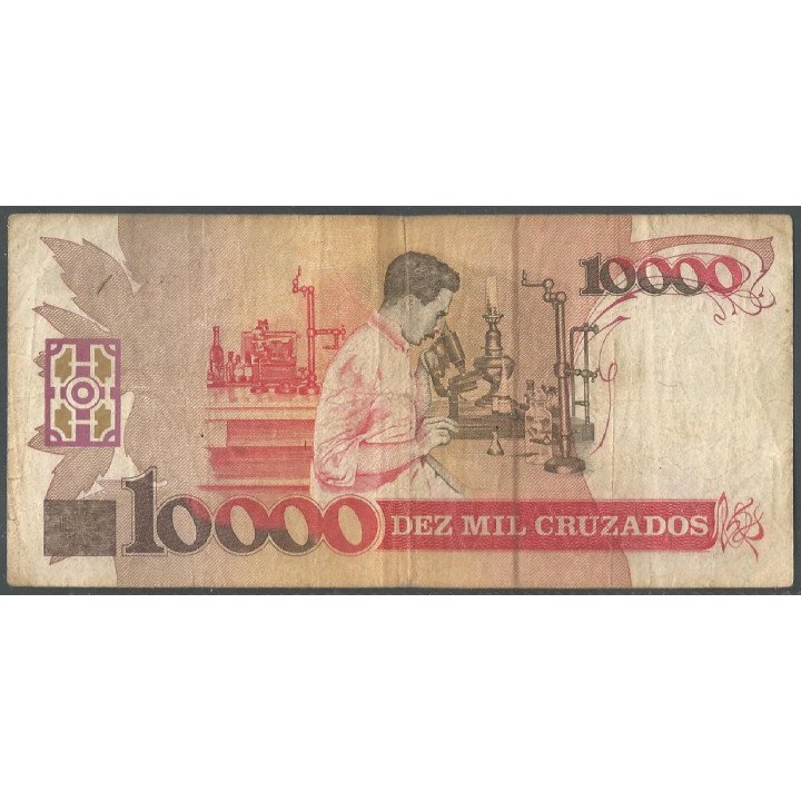 Brasil, 10.000 Cruzados ND1989 P215a