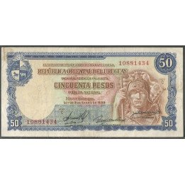 Uruguay, 50 Pesos L1939 Serie C P38b2