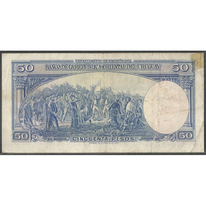 Uruguay, 50 Pesos L1939 Serie C P38b2