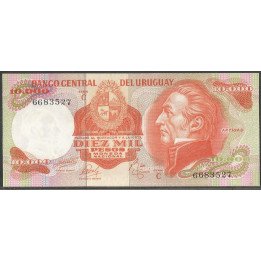 Uruguay, 10.000 Pesos Serie C ND1974 P53c