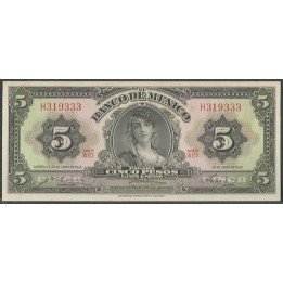 Mexico 5 Pesos 24 Abr 1963 Serie AIO P60h