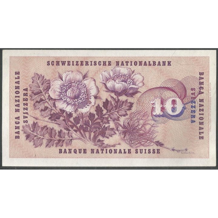 Suiza, 10 Francs 22 Dic 1960 P45f2