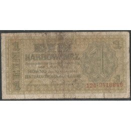 Ukrania - Ocupacion Nazi, 1 Karbowanez 10 Mar 1942 P49
