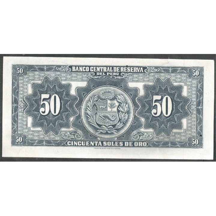 Peru, 50 Soles 20 Sep 1963 P85a