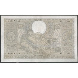 Belgica, 100 Francs 13 Ago 1934 P107(1)
