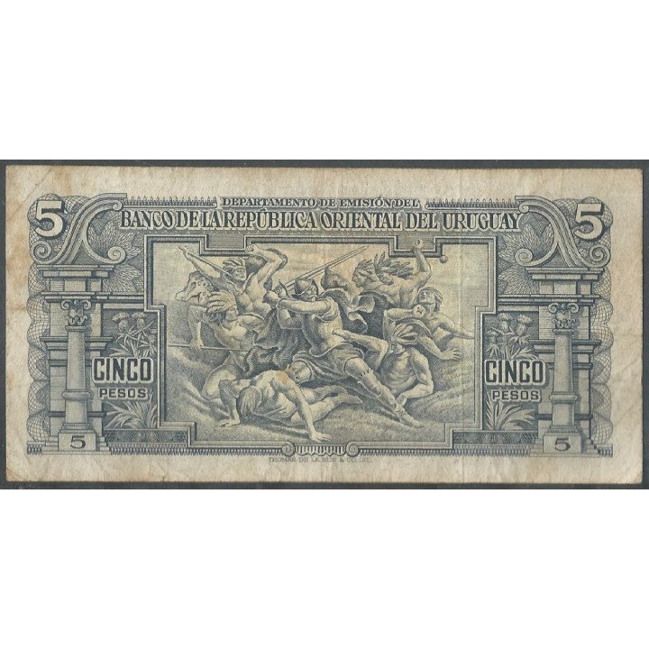 Uruguay, 5 Pesos L1939 Serie C P36b2