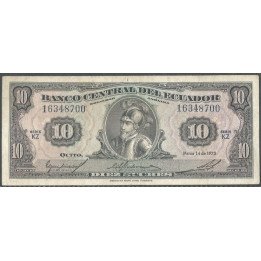 Ecuador, 10 Sucres 14 Mar 1975 KZ P109