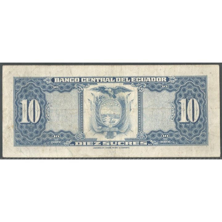 Ecuador, 10 Sucres 14 Mar 1975 KZ P109