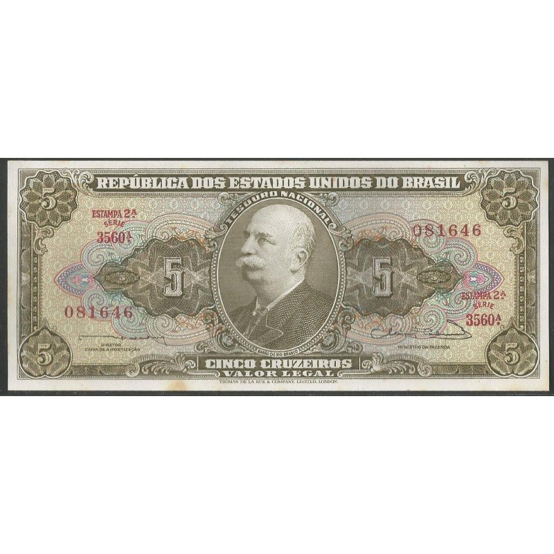 Brasil, 5 Cruzeiros ND1963 P176b