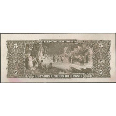Brasil, 5 Cruzeiros ND1964 Firma 14 P176d