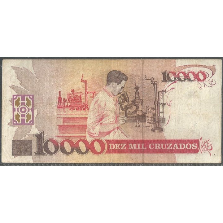 Brasil, 10 Cruzados Nuevos ND1989 P218a