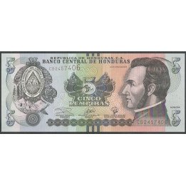 Honduras 5 Lempiras 20 Jun 2019 P98d