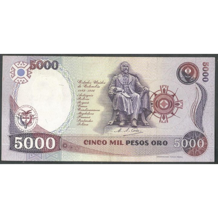 Billete de 5.000 Pesos 5 Ago 1986 BGW500