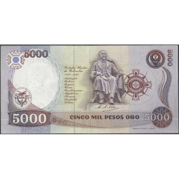Billete de 5.000 Pesos 1 Ene 1990 BGW503