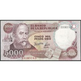 Billete de 5.000 Pesos 4 Ene 1993 BGW508