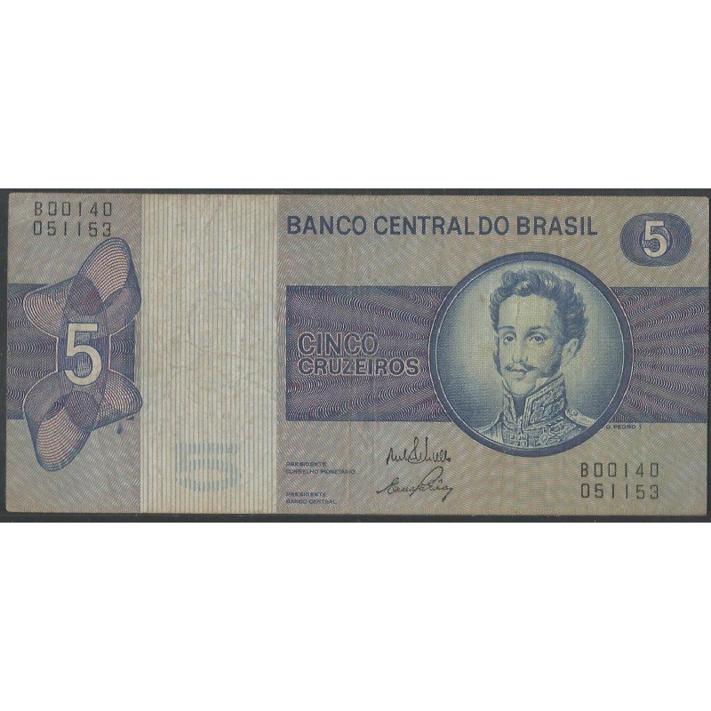 Brasil, 5 Cruzeiros ND1973 P192b