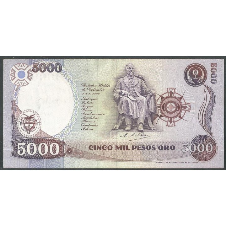 Billete de 5.000 Pesos 4 Ene 1993 BGW508