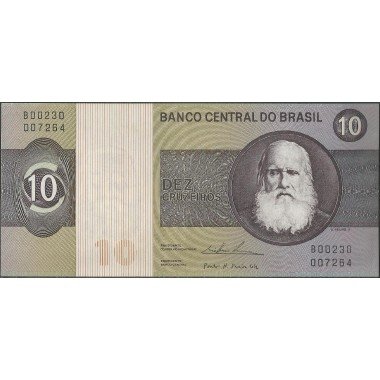 Brasil, 10 Cruzeiros ND1974 P193b