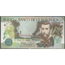 Billete de 5.000 Pesos 20 Ago 2012 BGW547
