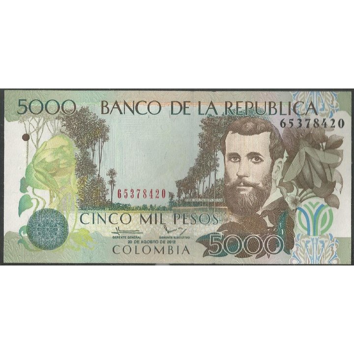Billete de 5.000 Pesos 20 Ago 2012 BGW547