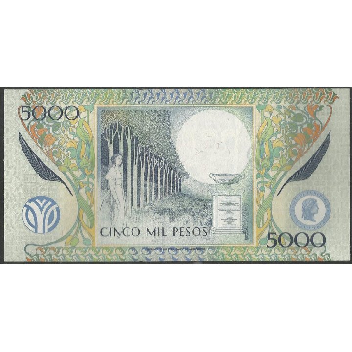 Billete de 5.000 Pesos 20 Ago 2012 BGW547
