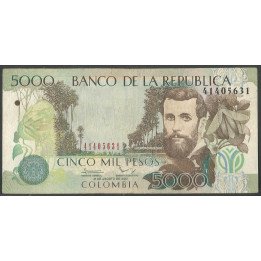 Billete de 5.000 Pesos 31 Ago 2013 BGW548