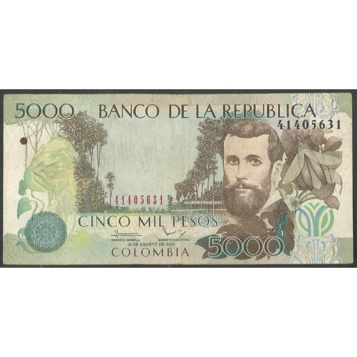 Billete de 5.000 Pesos 31 Ago 2013 BGW548
