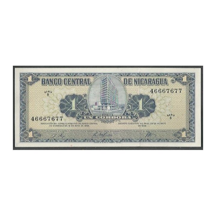 Nicaragua, 1 Cordoba D1968 B P115a