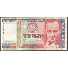 Peru, 50.000 Intis 28 Jun 1988 P142