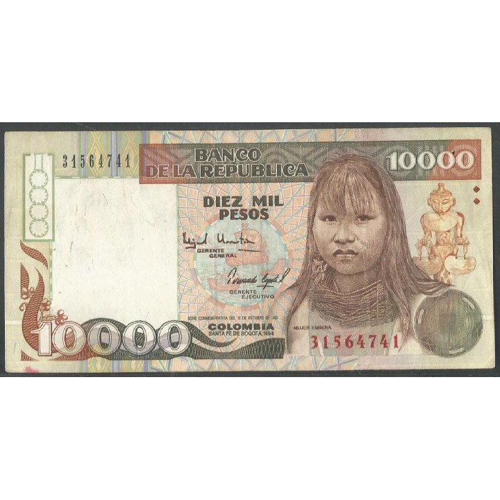 Billete de 10.000 Pesos 1994 BGW604