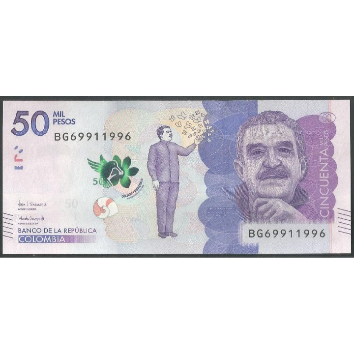 Billete de 50.000 Pesos 23 Oct 2018 BG69911996 BGWNF50-