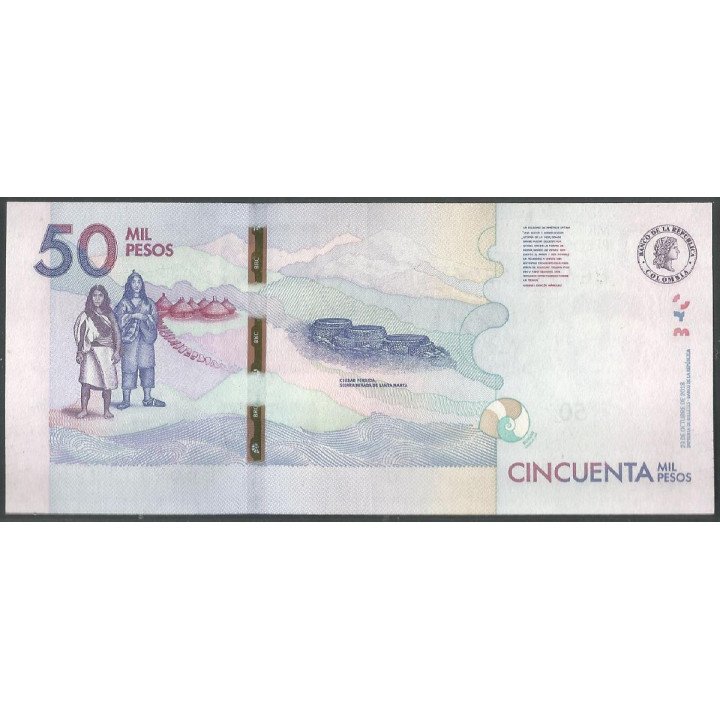 Billete de 50.000 Pesos 23 Oct 2018 BG69911996 BGWNF50-