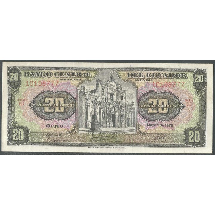 Ecuador, 20 Sucres 1 May 1978 LD P115b
